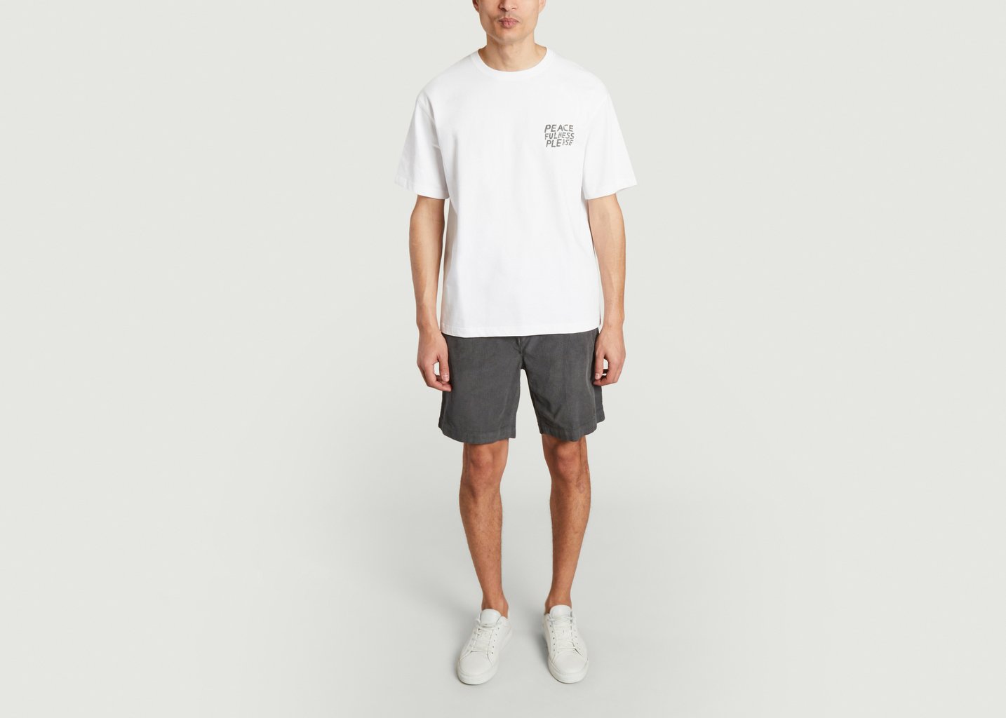 l'exception T shirt Nathaniel 11725 Blanc Samsoe & Samsoe