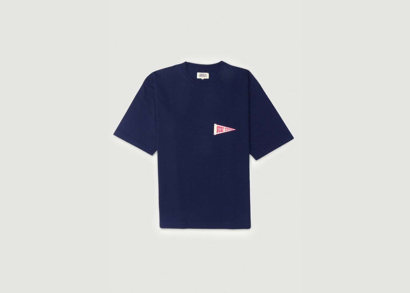 l'exception T shirt Oversize Épais Bleu Marine Cuisse de Grenouille