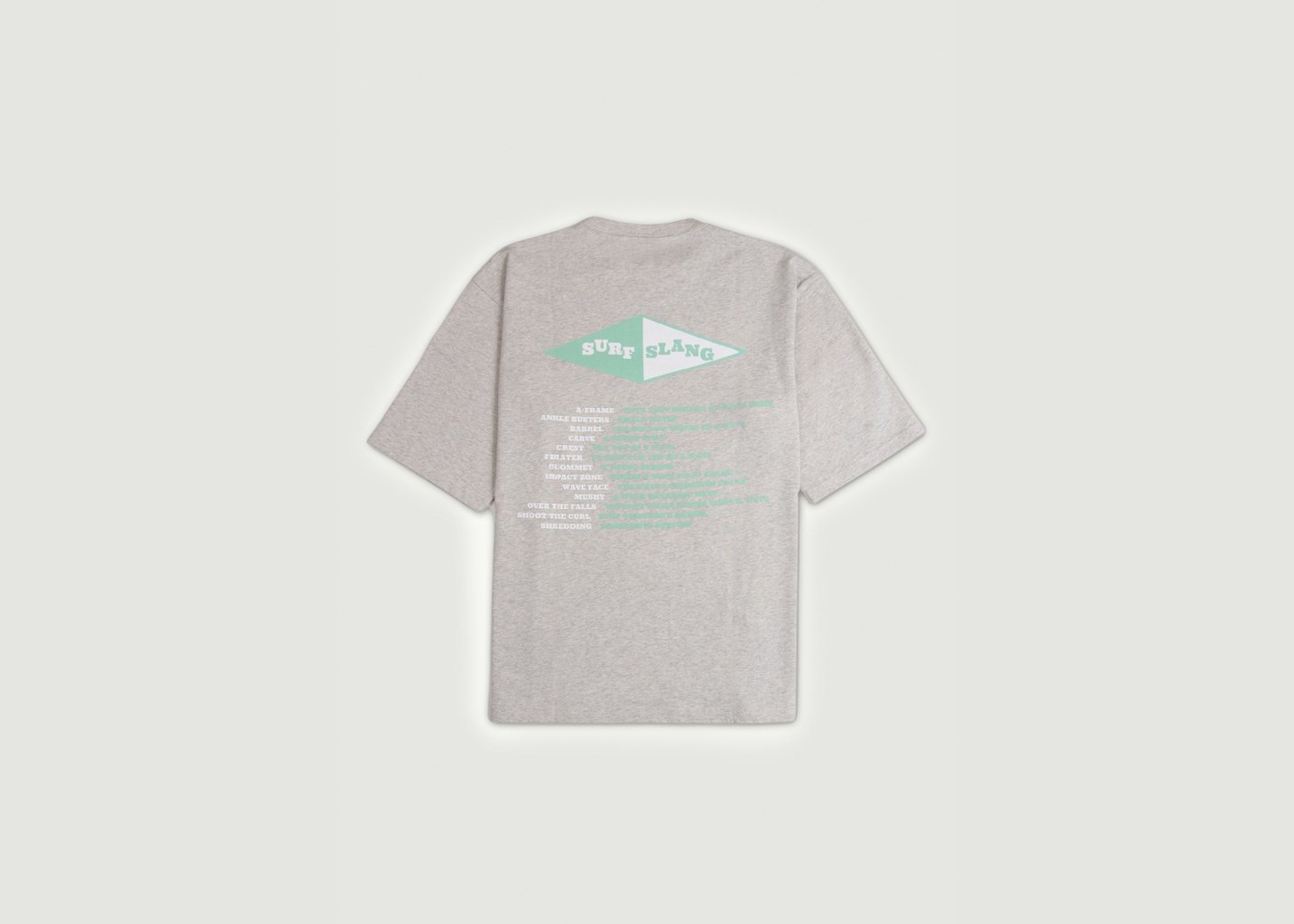 L'exception T Shirt Oversize Épais Gris Cuisse De Grenouille