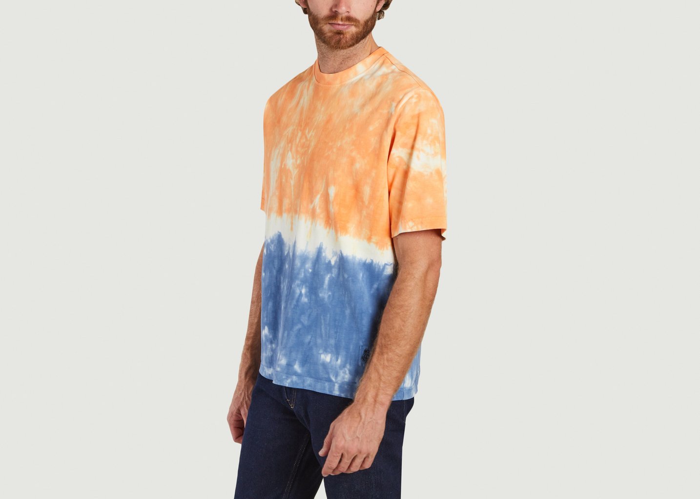 L'exception T Shirt Oversize Tie And Dye Orange Kenzo