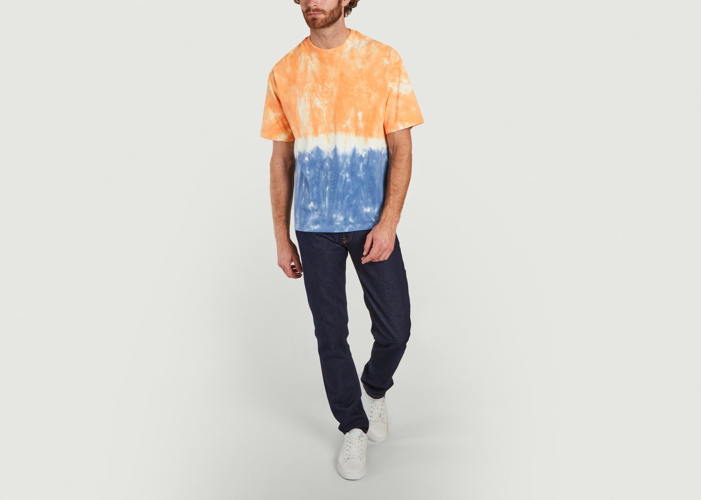 L'exception T Shirt Oversize Tie And Dye Orange Kenzo