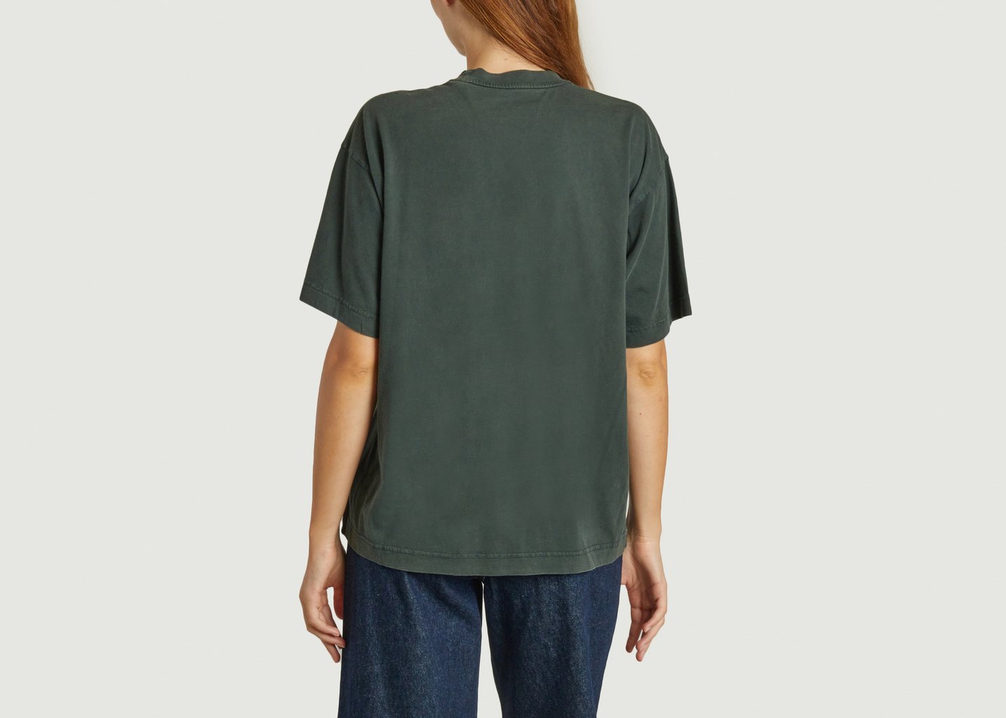 L'exception T Shirt Oversized Organic Vert Foncé Colorful Standard