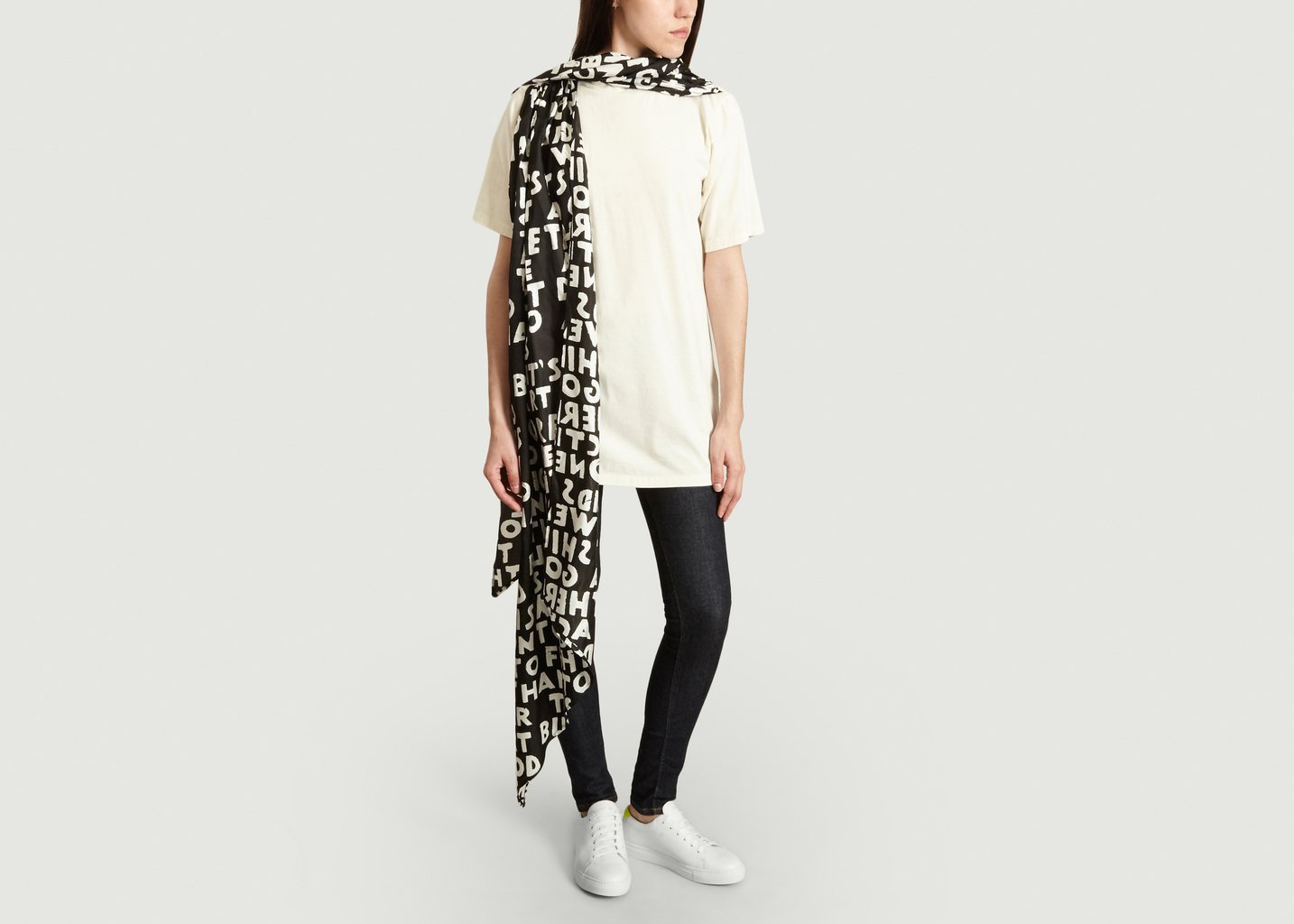 l'exception T Shirt Pans Imprimé Blanc MM6 Maison Margiela