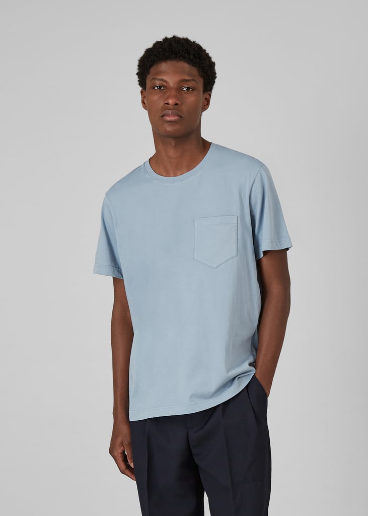 l'exception T shirt poche en coton biologique Chambray L'Exception Paris