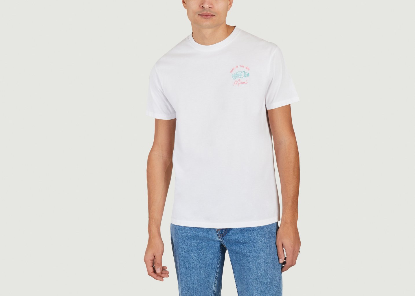 l'exception T shirt Popincourt Home of the Vice Blanc Maison Labiche