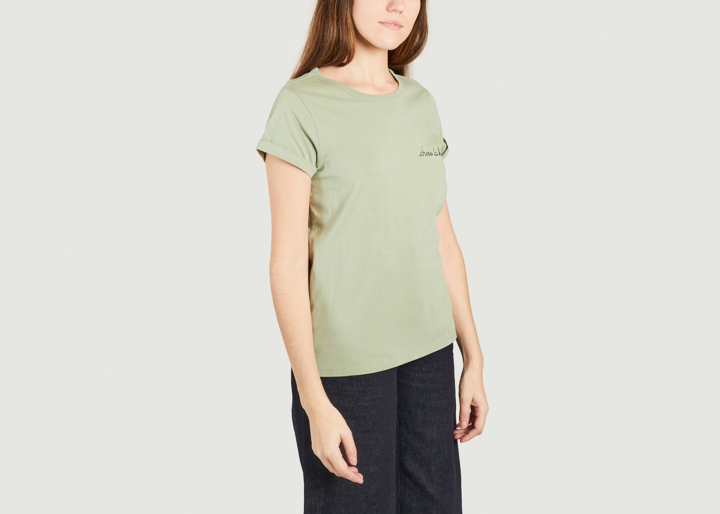 L'exception T Shirt Popincourt Olive Maison Labiche