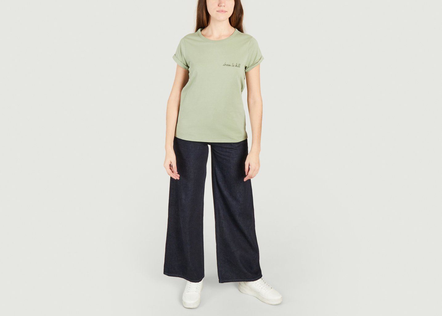 L'exception T Shirt Popincourt Olive Maison Labiche