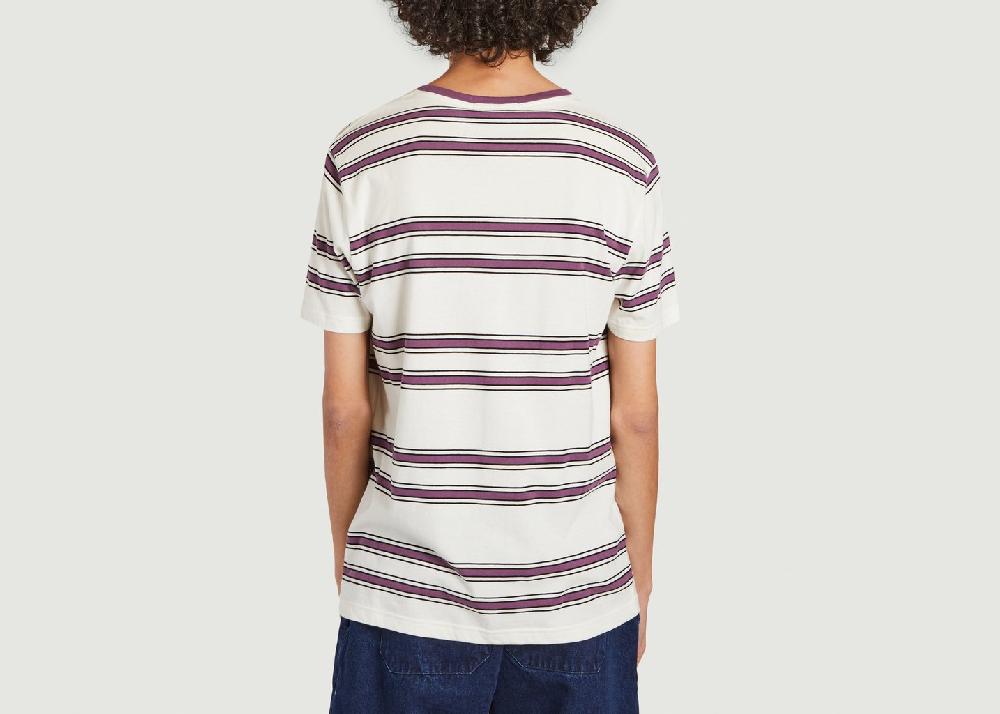 L'exception T Shirt Rayé En Coton Bio Screech Multicolore Olow Paris