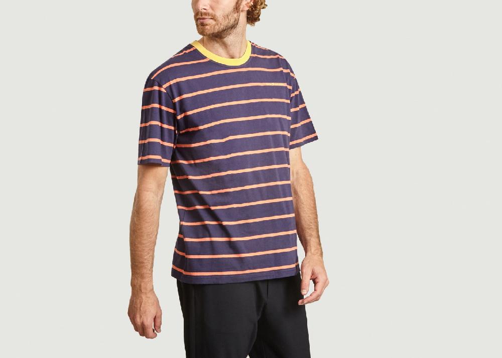 L'exception T Shirt Rayé Oversize Bleu Marine Band Of Outsiders