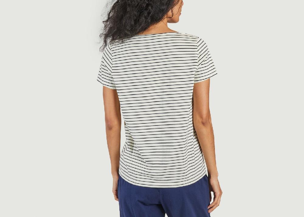 L'exception T Shirt Rayé Tianna Bleu Marine People Tree