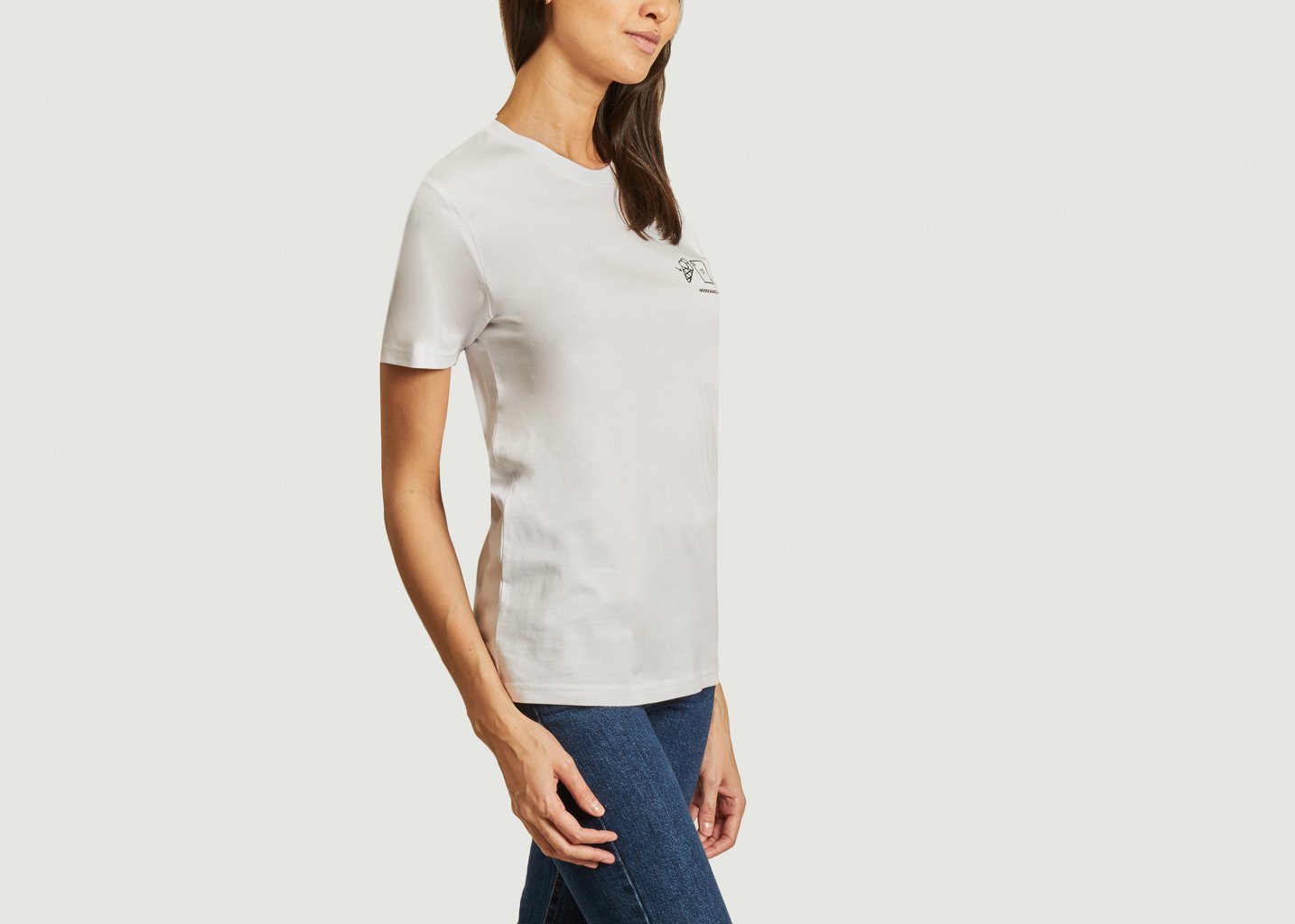 L'exception T Shirt Rébus Connasse Blanc Felicie Aussi