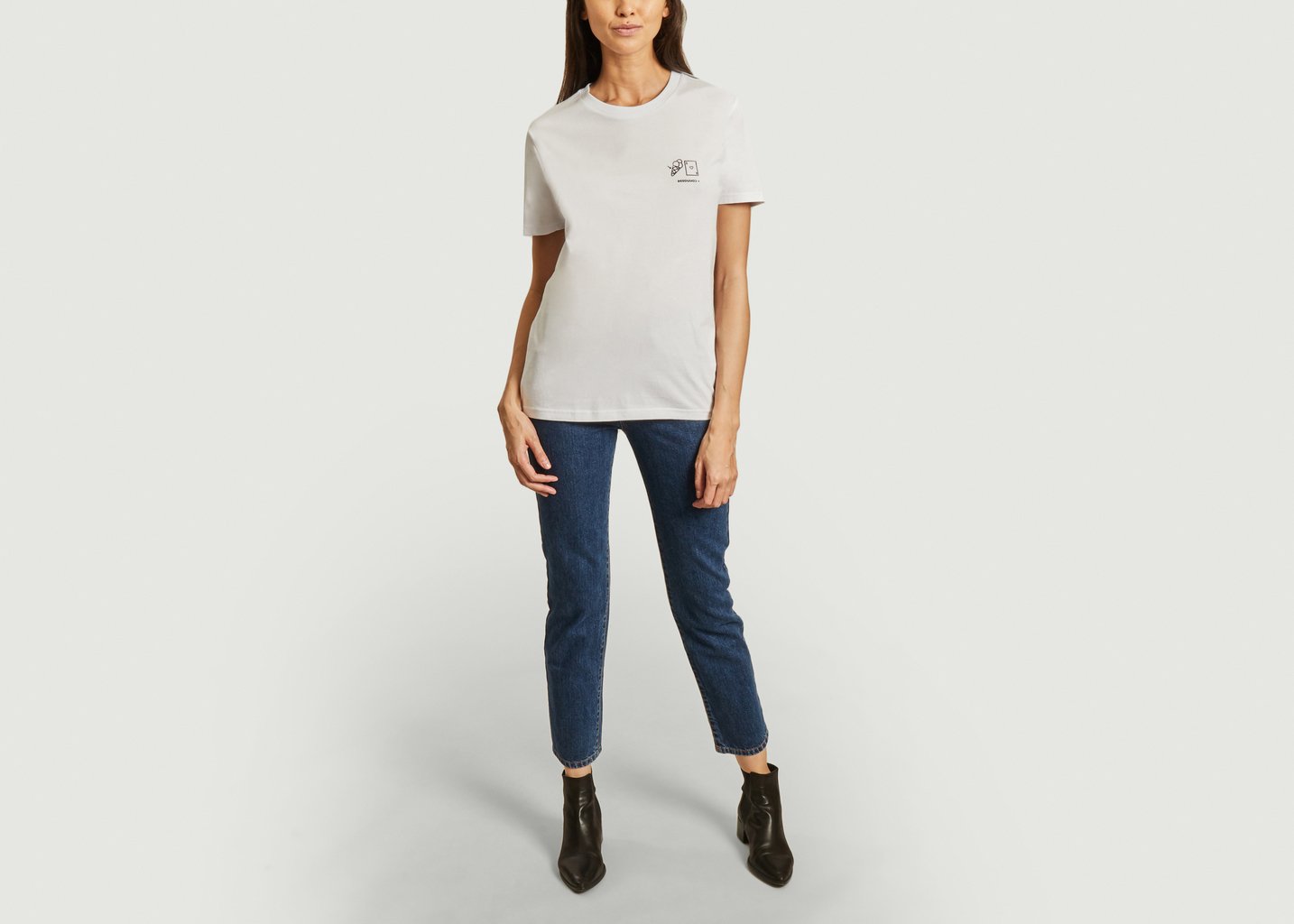 L'exception T Shirt Rébus Connasse Blanc Felicie Aussi