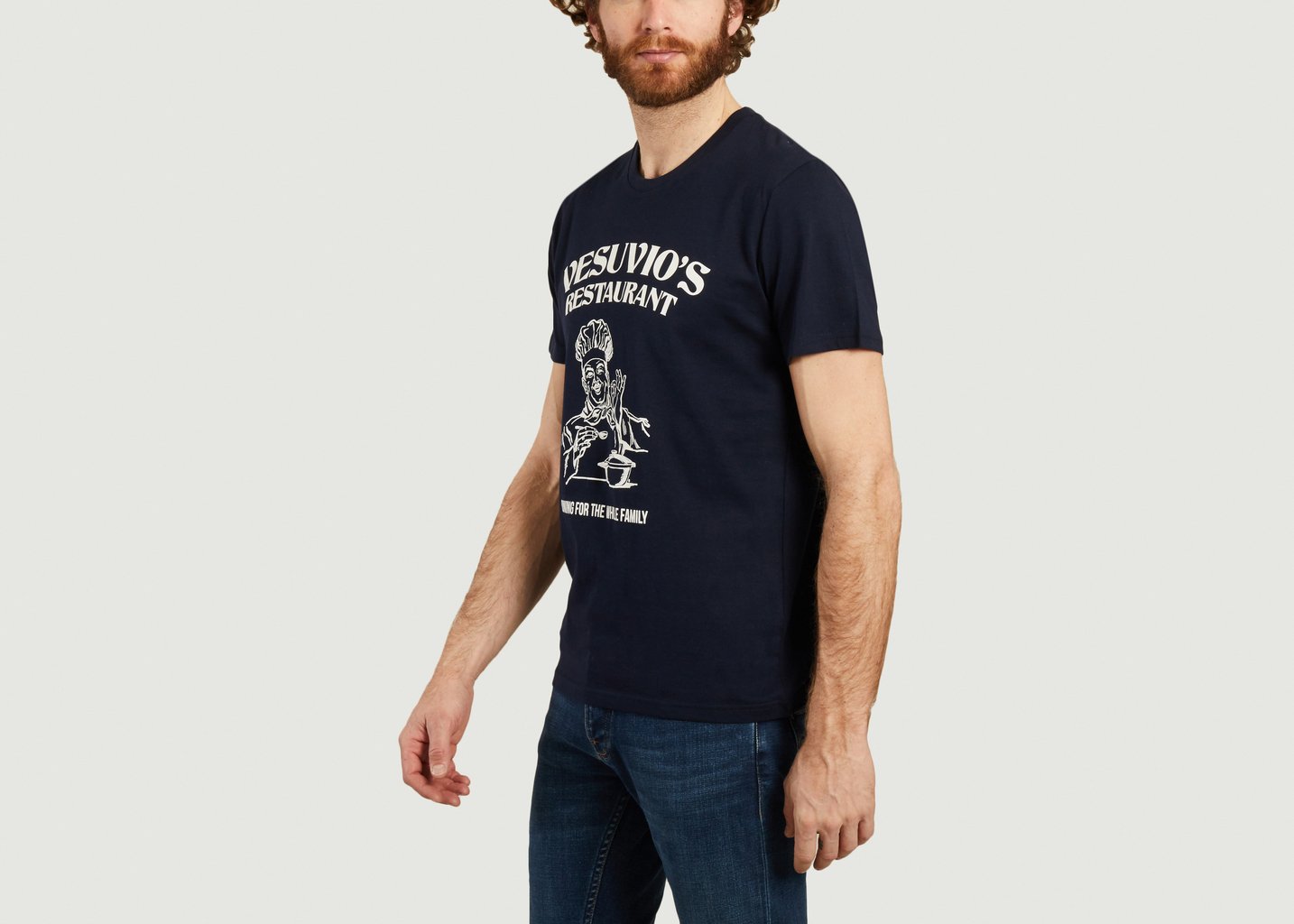 L'exception T Shirt Restaurant Vesuvio Bleu Marine Harmony