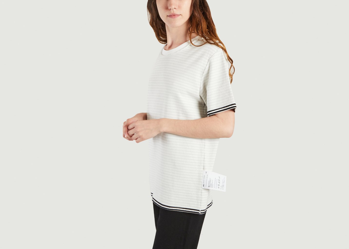 L'exception T Shirt Reversible Blanc MM6 Maison Margiela