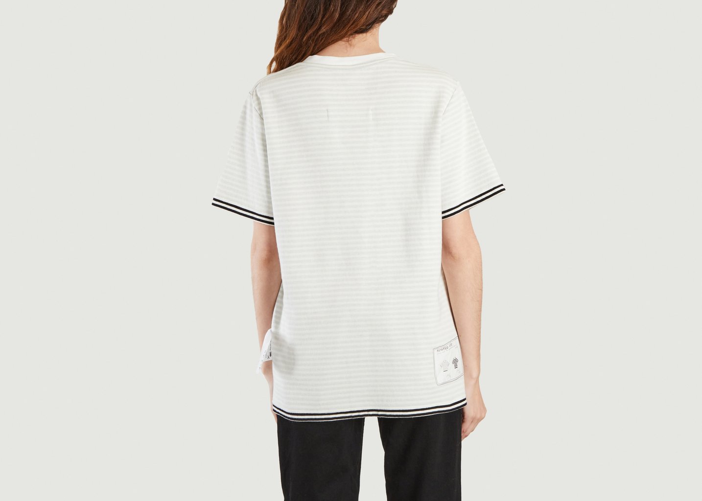 L'exception T Shirt Reversible Blanc MM6 Maison Margiela