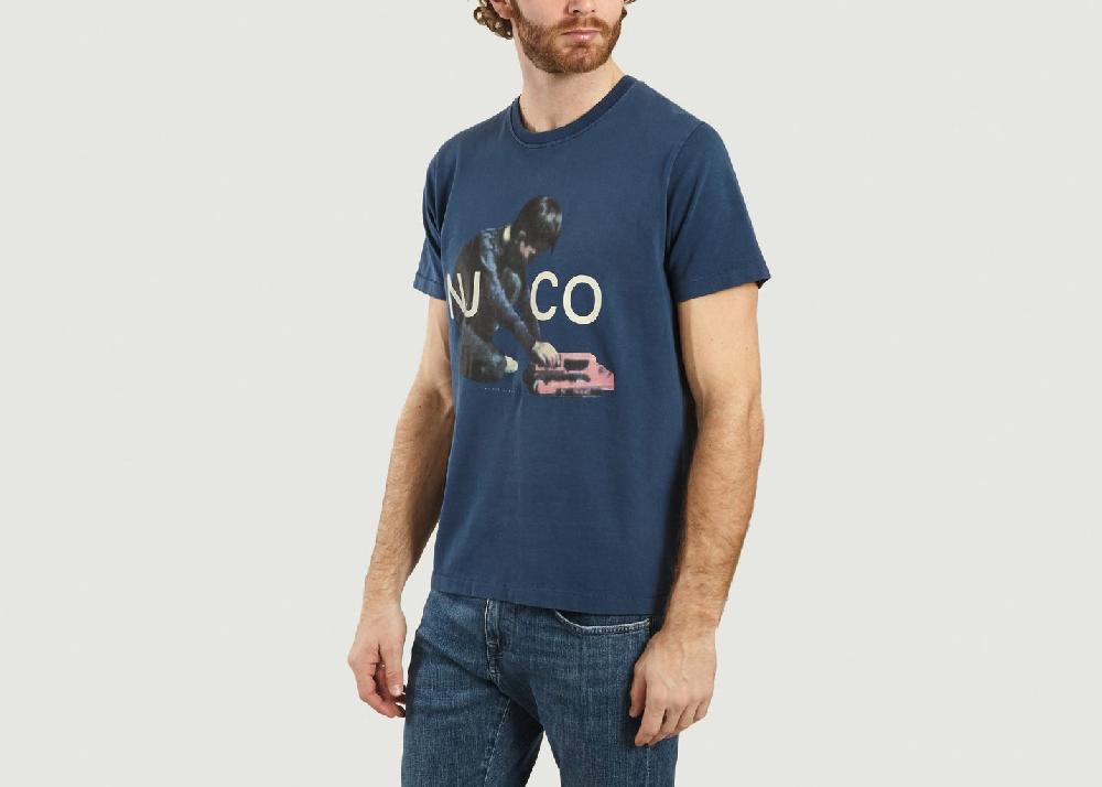 L'exception T Shirt Roy Enfant En Coton Bio Bleu Nudie Jeans