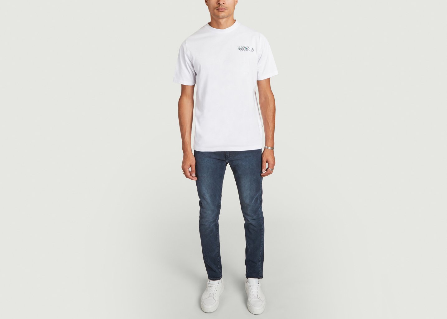 L'exception T Shirt Sami Graphique Logo Blanc Wood Wood