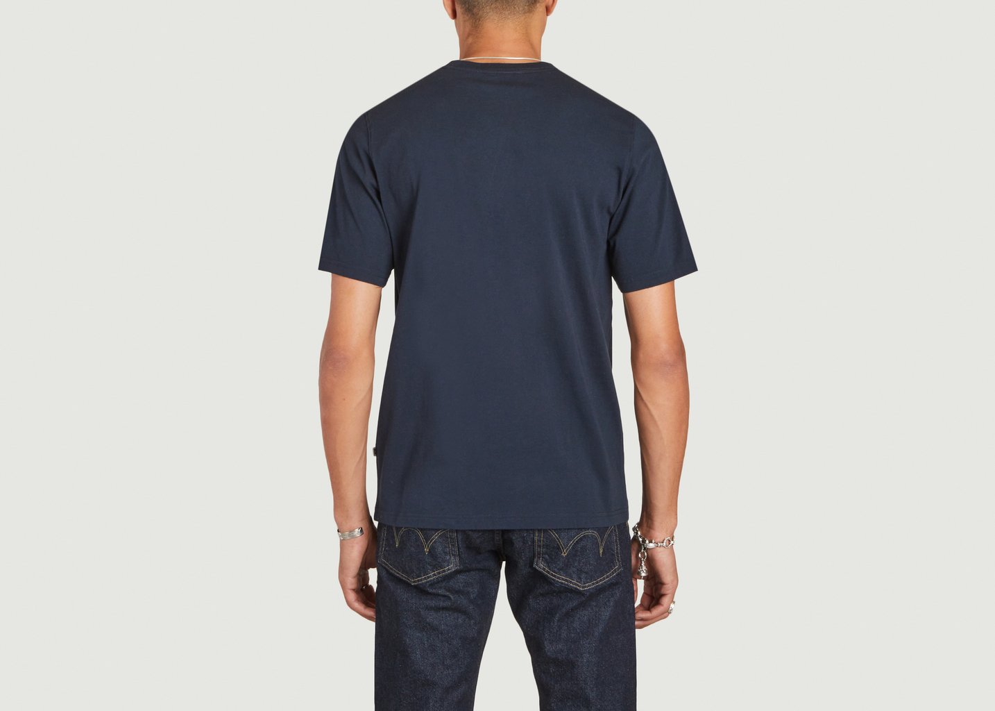 L'exception T Shirt Sami Graphique Logo Bleu Marine Wood Wood