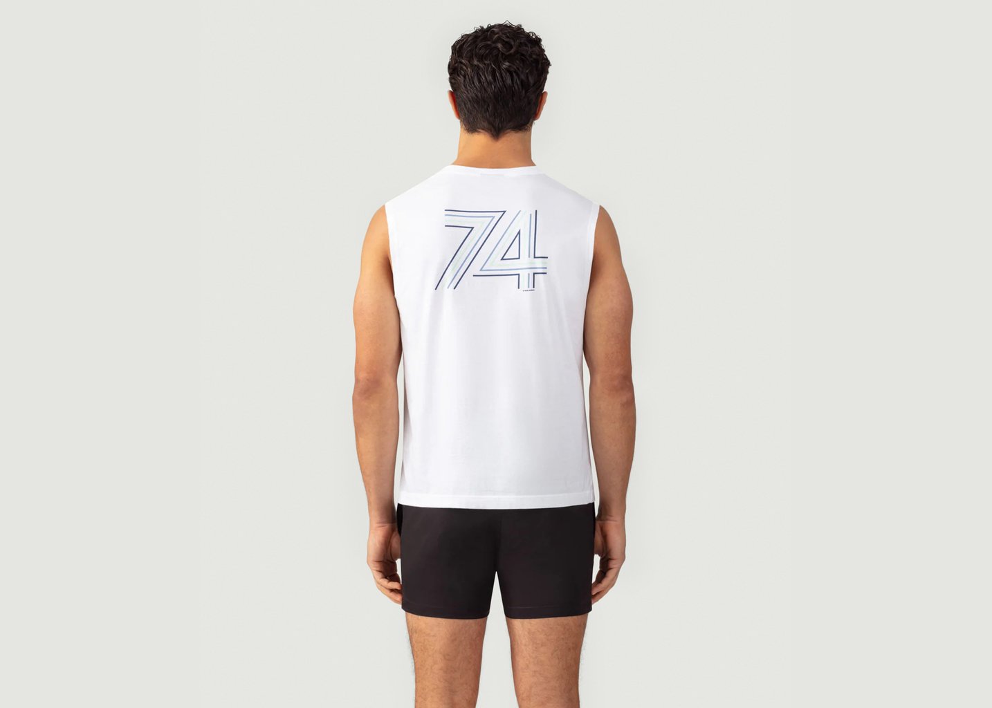 L'exception T Shirt Sans Manche En Coton Blanc Ron Dorff