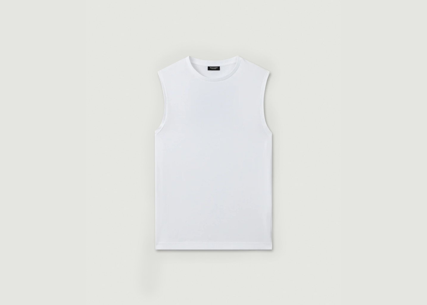 L'exception T Shirt Sans Manche En Coton Blanc Ron Dorff