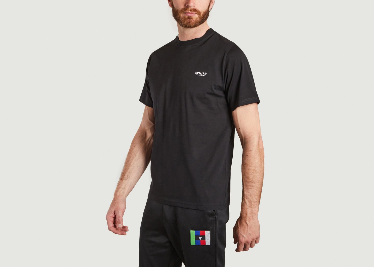 L'exception T Shirt Source Black Vertical V2 Noir AVNIER