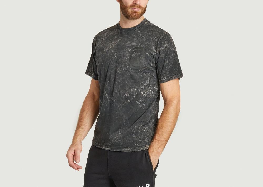 L'exception T Shirt Source Sky Wash Radiowave Noir AVNIER