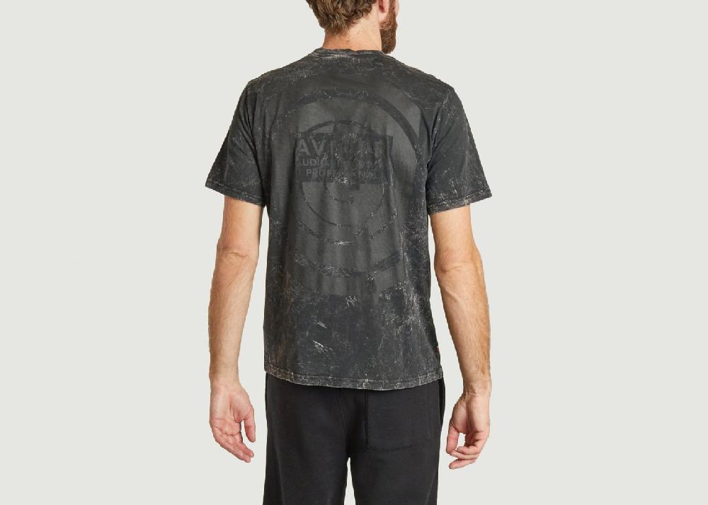 L'exception T Shirt Source Sky Wash Radiowave Noir AVNIER