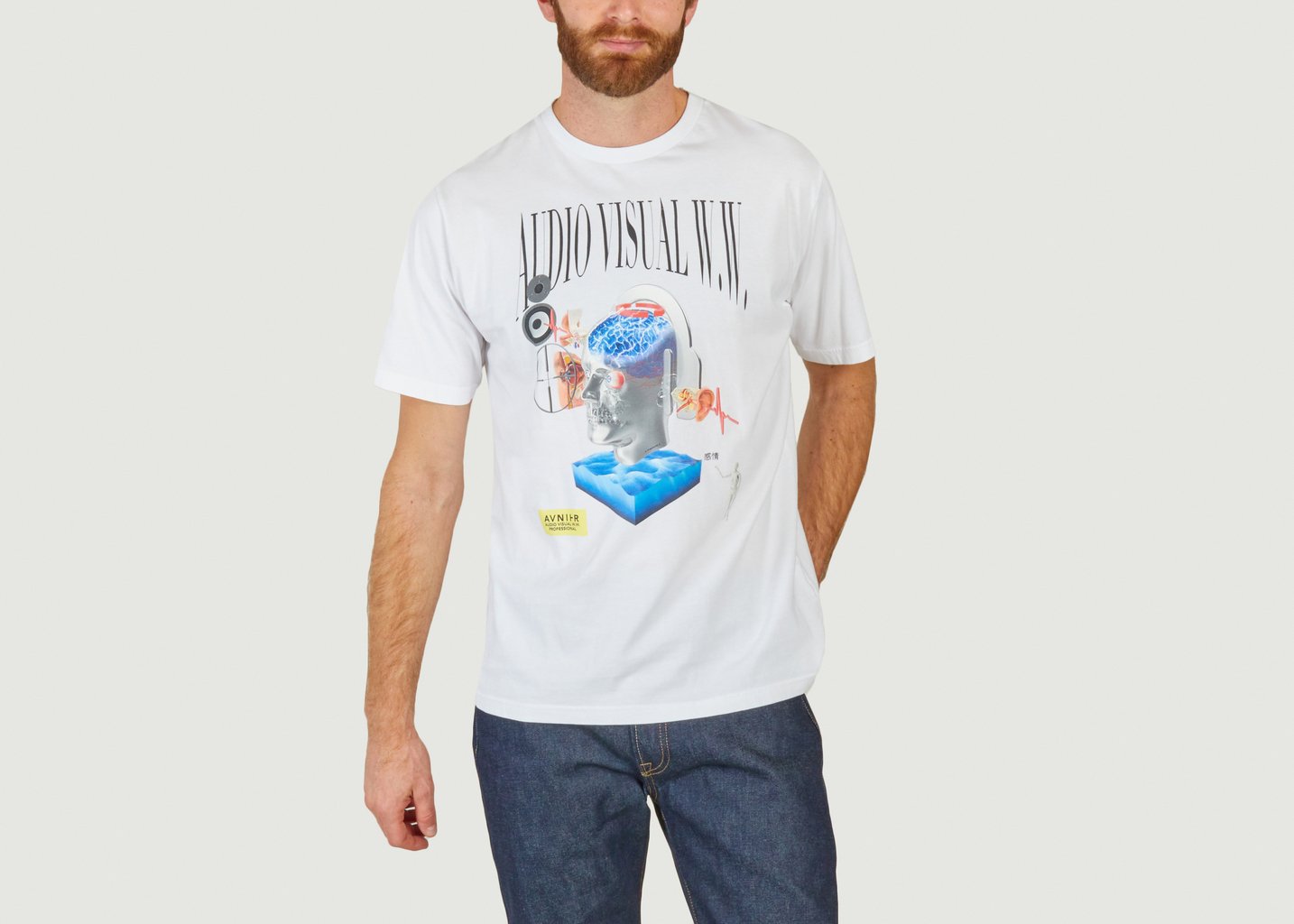 l'exception T Shirt Source White Emotion V2 Blanc AVNIER