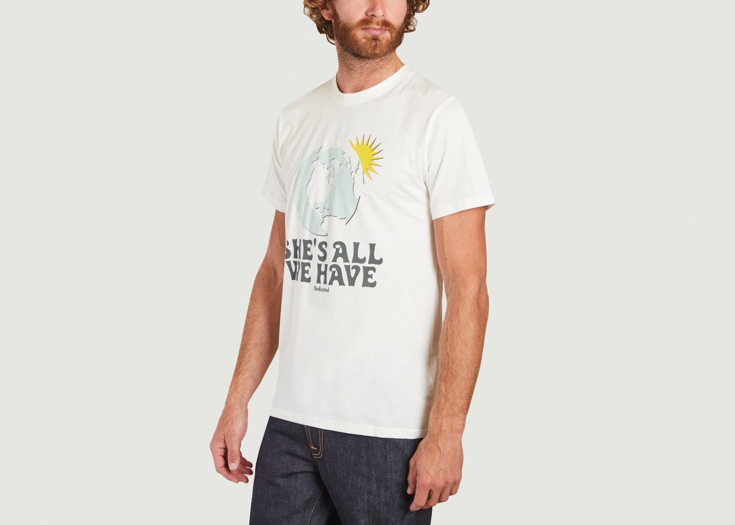 L'exception T Shirt Stockholm Dedicated Brand X RealFunWow Blanc Dedicated Brand