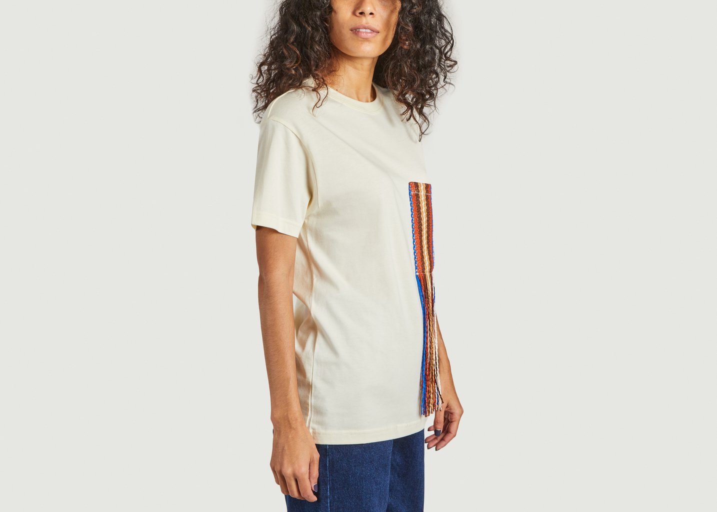 L'exception T Shirt The Pocket En Coton Supima Sable Benjamin Benmoyal