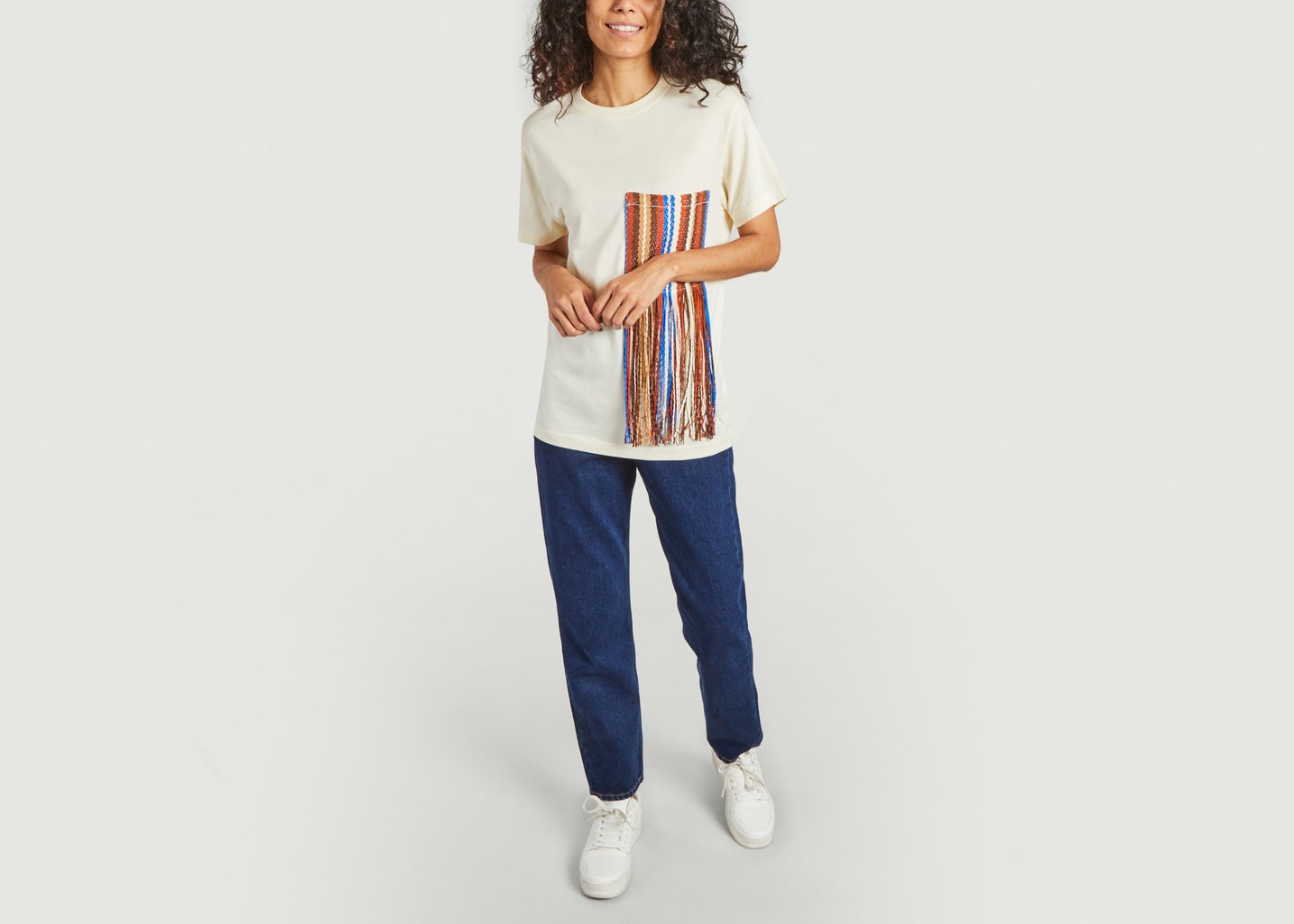 L'exception T Shirt The Pocket En Coton Supima Sable Benjamin Benmoyal