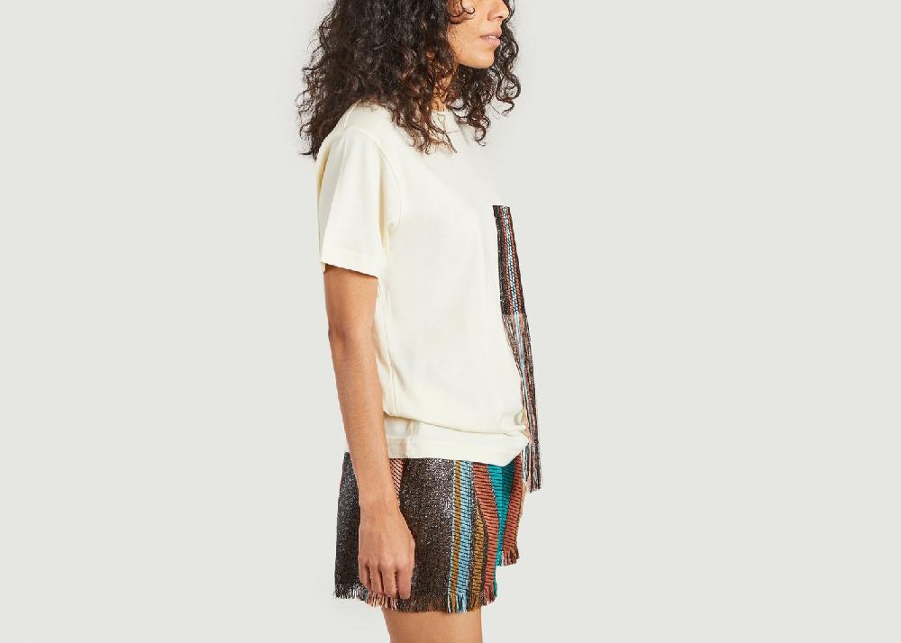 L'exception T Shirt The Pocket En Coton Supima Sable Benjamin Benmoyal