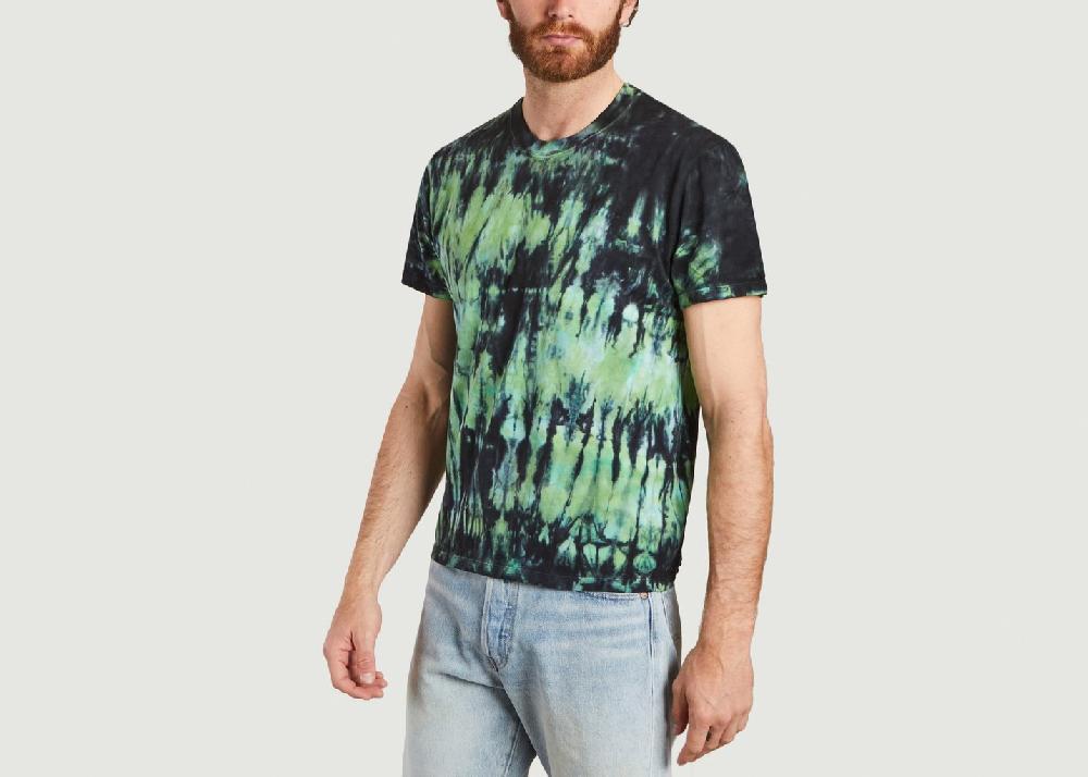 L'exception T Shirt Tie & Dye En Coton Vert AMI Paris