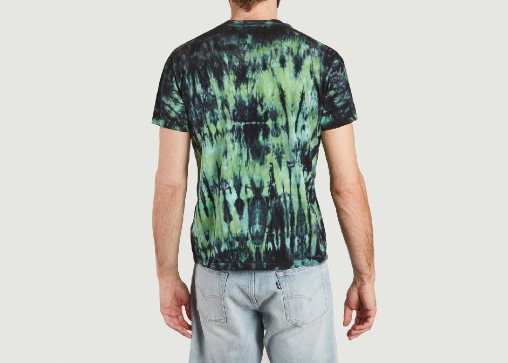 L'exception T Shirt Tie & Dye En Coton Vert AMI Paris