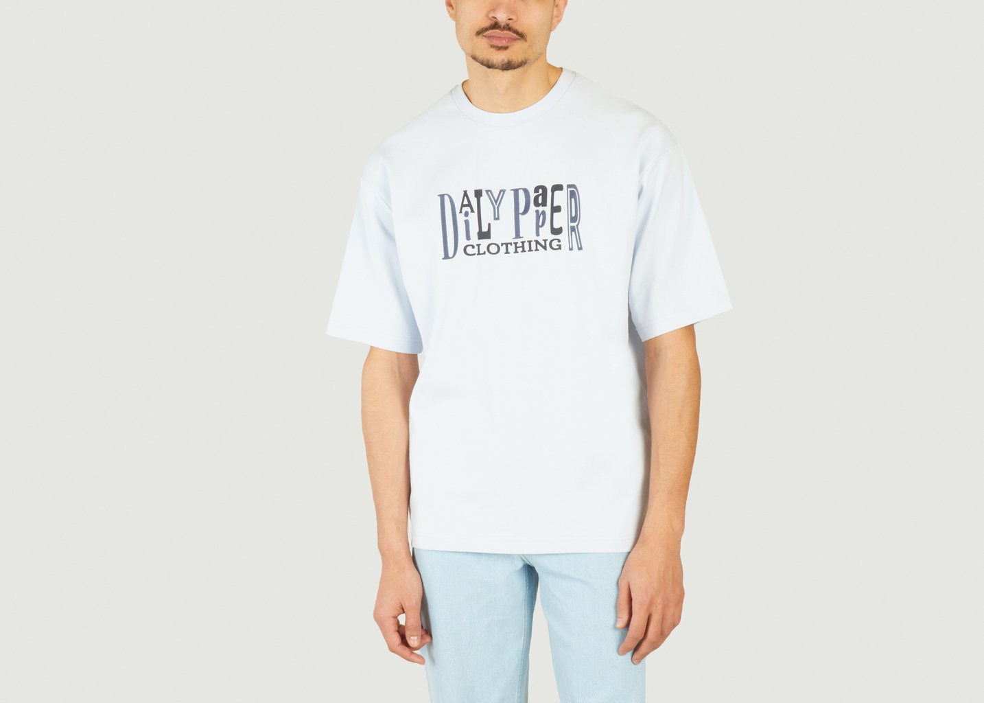 L'exception T Shirt United Type Boxy Bleu Clair Daily Paper