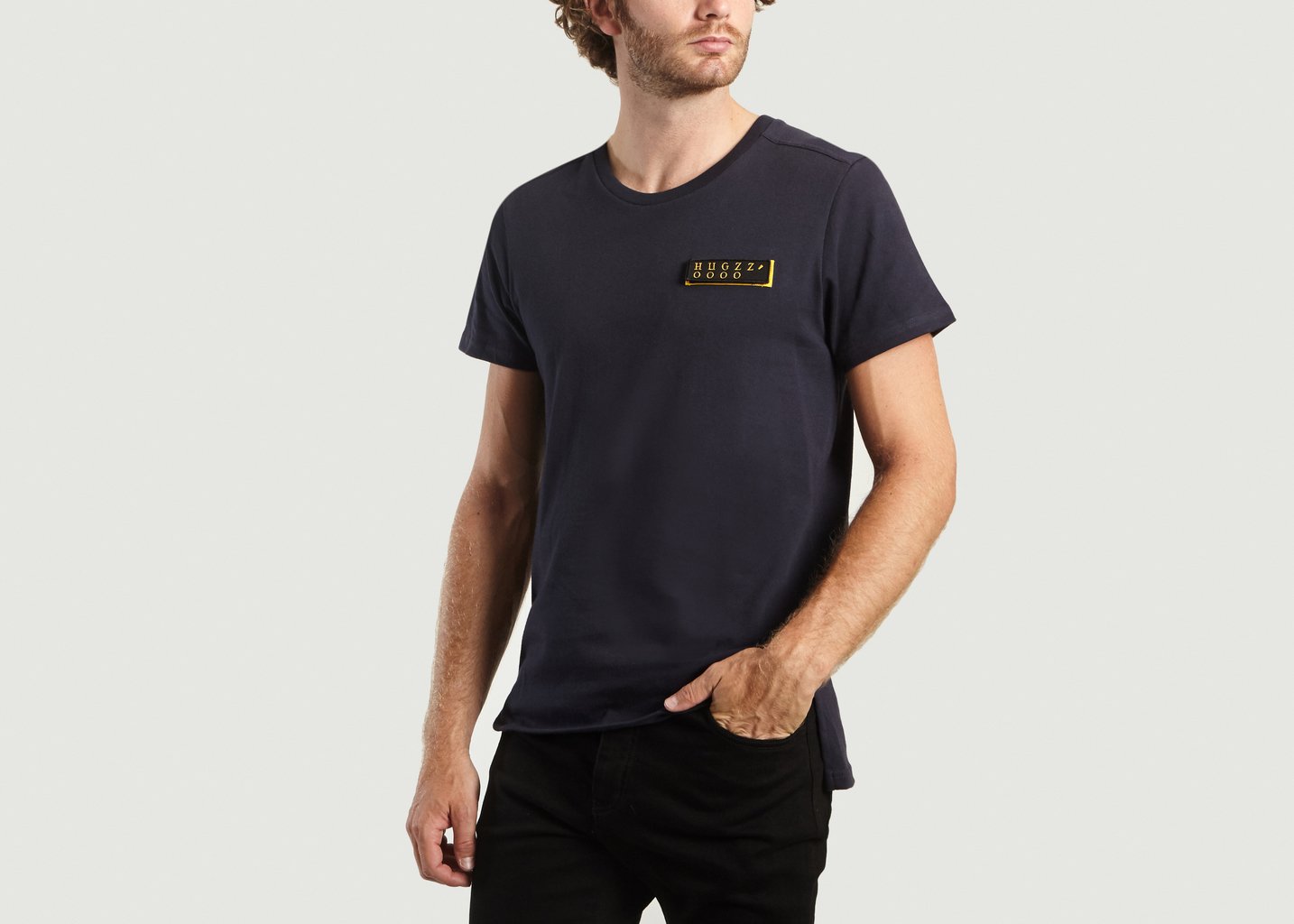 L'exception T Shirt Universal Adress Velcro Bleu Marine GEYM