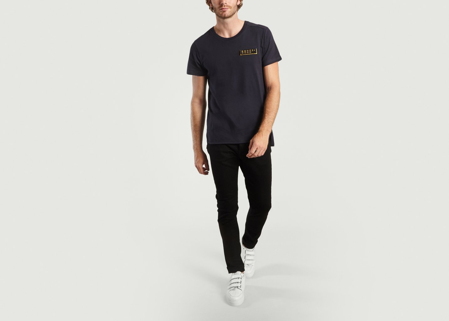 L'exception T Shirt Universal Adress Velcro Bleu Marine GEYM