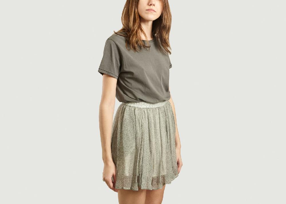 L'exception T Shirt Vegiflower Coton Bio Gris American Vintage