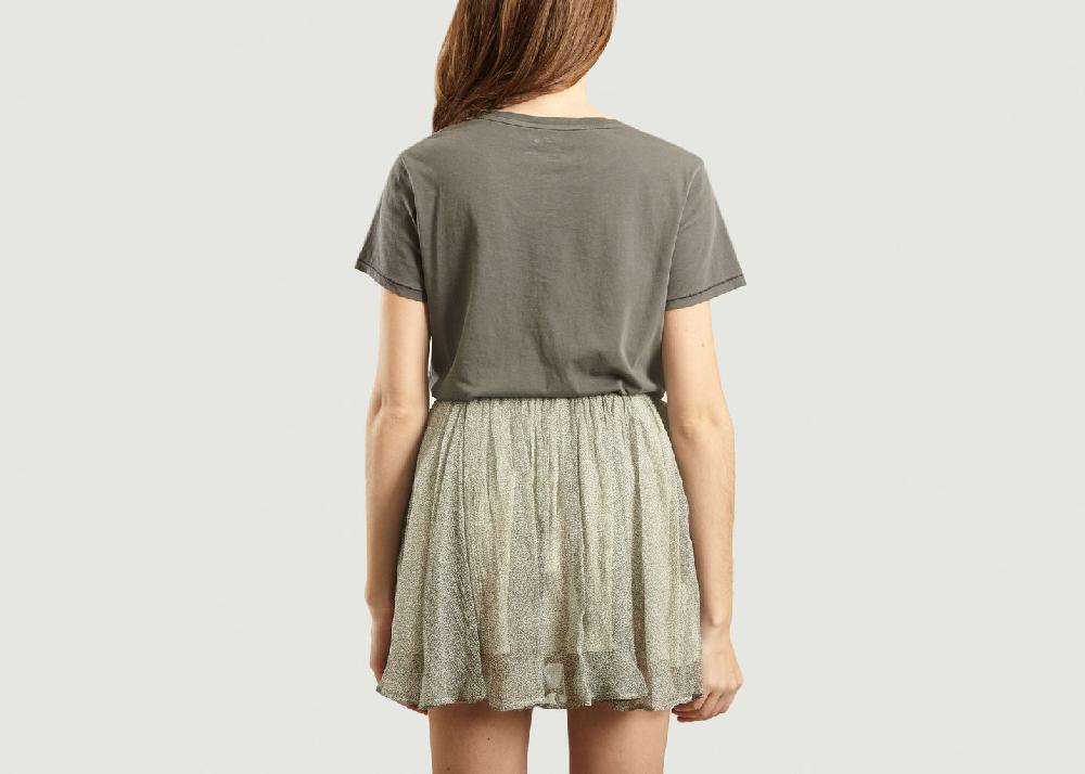 L'exception T Shirt Vegiflower Coton Bio Gris American Vintage
