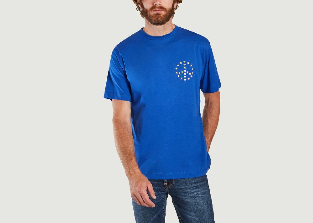 l'exception T shirt Wonder Peace Bleu Etudes Studio