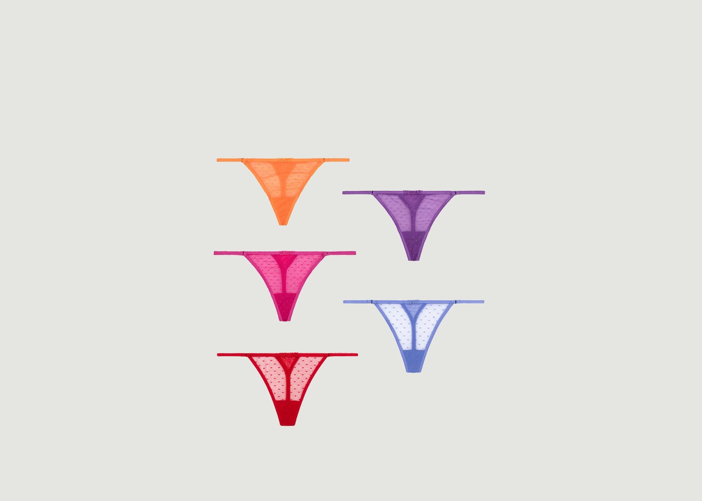 l'exception Tangas Carole Weekday Multicolore Love Stories