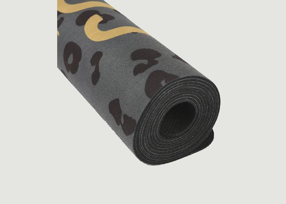 L'exception Tapis De Yoga Imprimé Léopard Leokaki Gris YUJ Paris