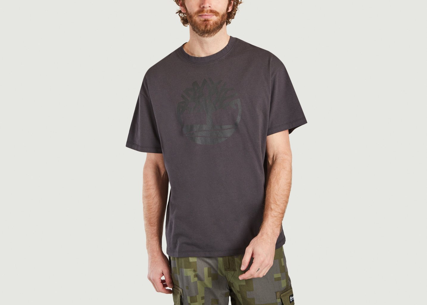 l'exception Tee shirt à logo Earthkeepers® Anthracite Timberland