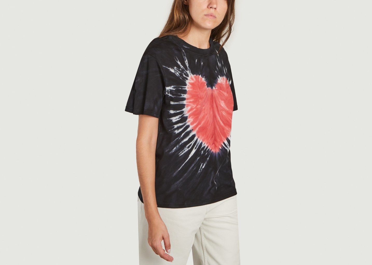 L'exception Tee Shirt Heart Attract Noir Carne Bollente