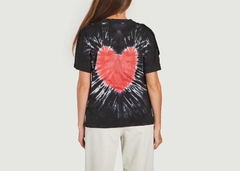 L'exception Tee Shirt Heart Attract Noir Carne Bollente