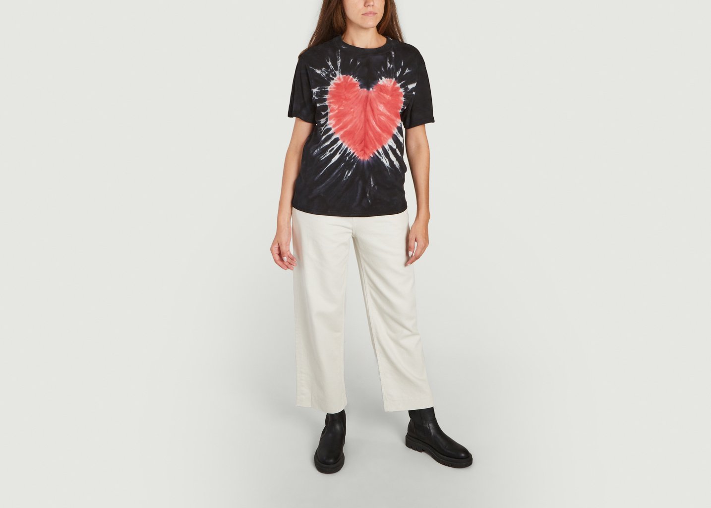 L'exception Tee Shirt Heart Attract Noir Carne Bollente