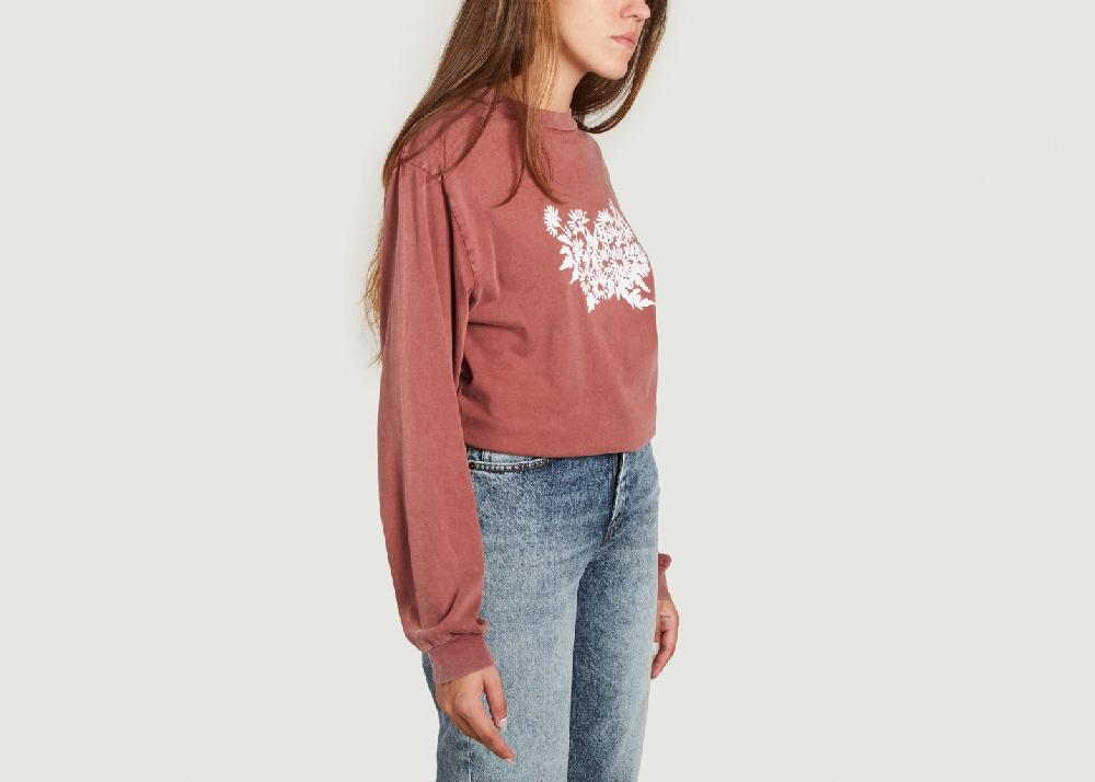 L'exception Tee Shirt Manches Longues Be Kind Bordeaux Carne Bollente