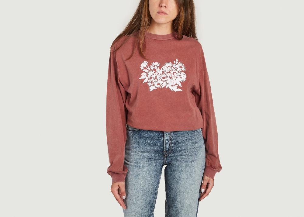 l'exception Tee shirt manches longues Be Kind Bordeaux Carne Bollente