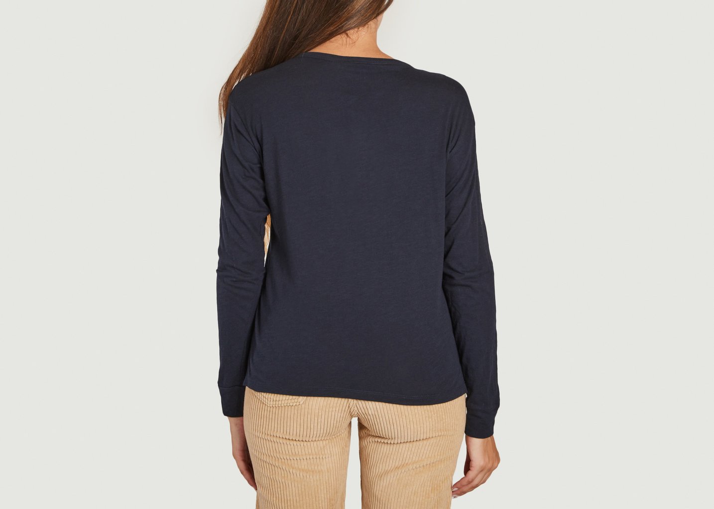 L'exception Tee Shirt Petit Love Bleu Marine Five Jeans
