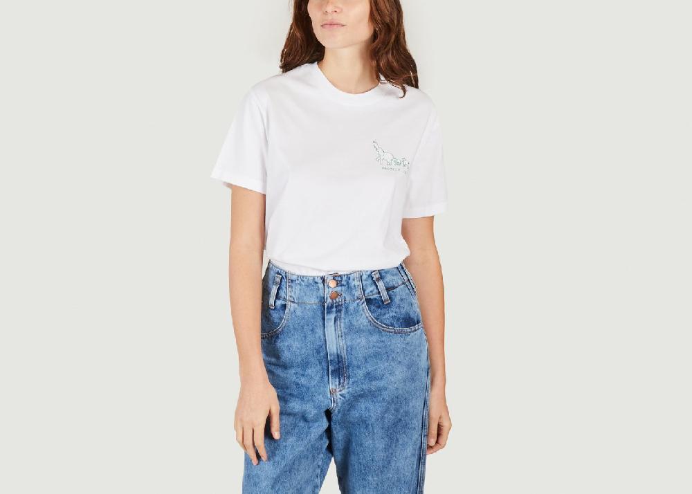 l'exception Tee shirt Popincourt x Wildlife Blanc Maison Labiche